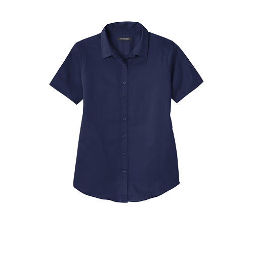 Custom Embroidered Port Authority® Ladies Short Sleeve SuperPro React ™ Twill Shirt - LW809