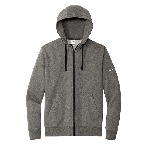 Custom Embroidered Nike Club Fleece Sleeve Swoosh Full-Zip Hoodie - NKDR1513