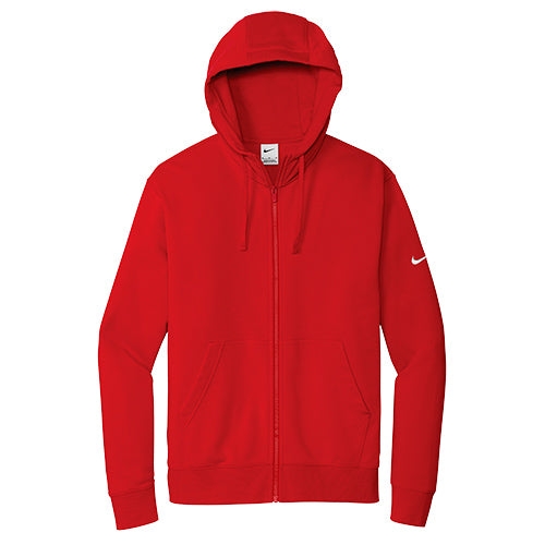 Custom Embroidered Nike Club Fleece Sleeve Swoosh Full-Zip Hoodie - NKDR1513