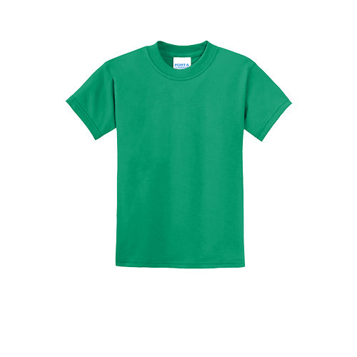Custom Embroidered Port & Company® Youth Core Blend Tee - PC55Y