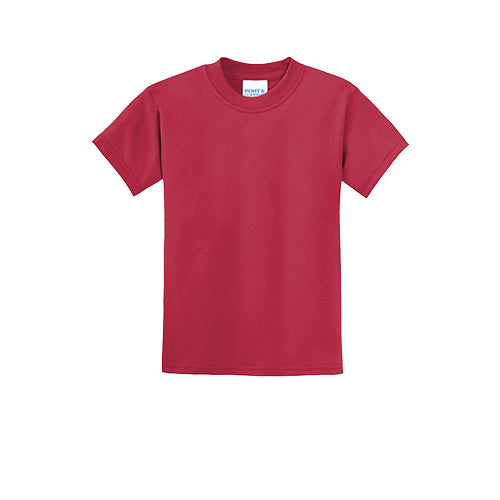 Custom Embroidered Port & Company® Youth Core Blend Tee - PC55Y
