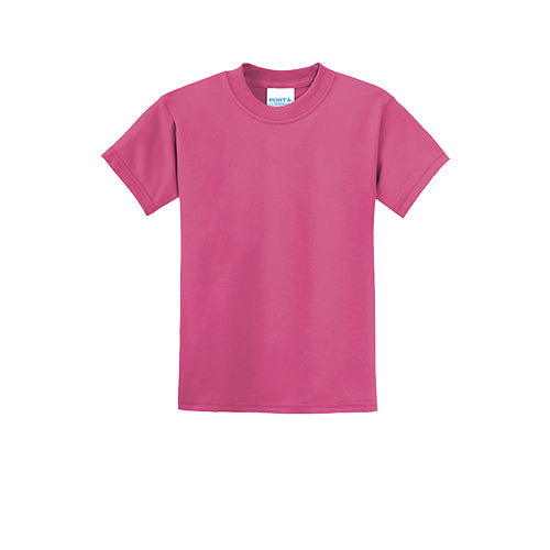 Custom Embroidered Port & Company® Youth Core Blend Tee - PC55Y