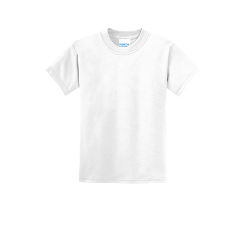 Custom Embroidered Port & Company® Youth Core Blend Tee - PC55Y