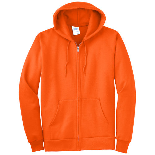 Custom Embroidered Port & Company® Essential Fleece Full-Zip Hooded Sweatshirt - PC90ZH