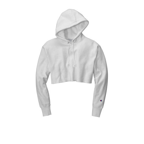Custom Embroidered Champion ® Women’s Reverse Weave ® Cropped Cut-Off Hoodie - RW01W
