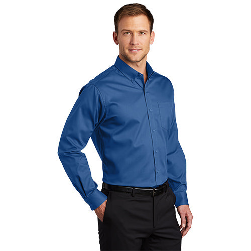 Custom Embroidered Port Authority® SuperPro™ Twill Shirt - S663