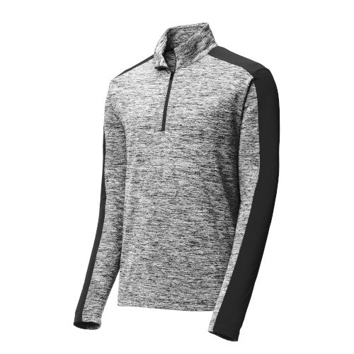 Custom Embroidered Sport-Tek® PosiCharge® Electric Heather Colorblock 1/4-Zip Pullover - ST397