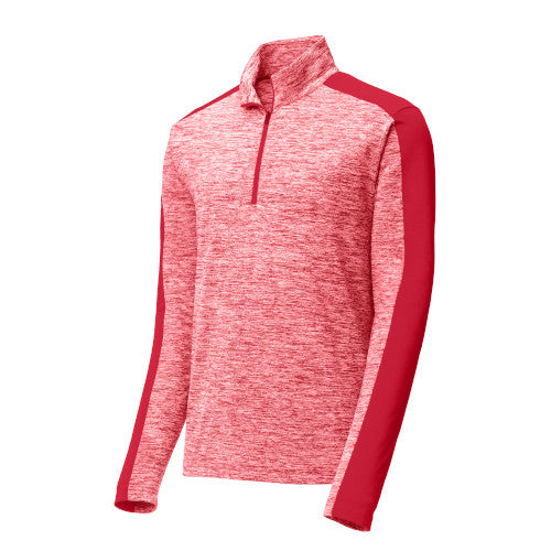 Custom Embroidered Sport-Tek® PosiCharge® Electric Heather Colorblock 1/4-Zip Pullover - ST397