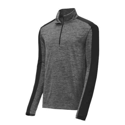 Custom Embroidered Sport-Tek® PosiCharge® Electric Heather Colorblock 1/4-Zip Pullover - ST397