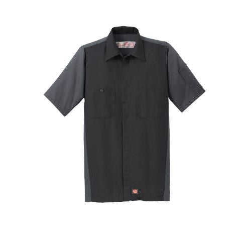 Custom Embroidered Red Kap® Short Sleeve Ripstop Crew Shirt - SY20