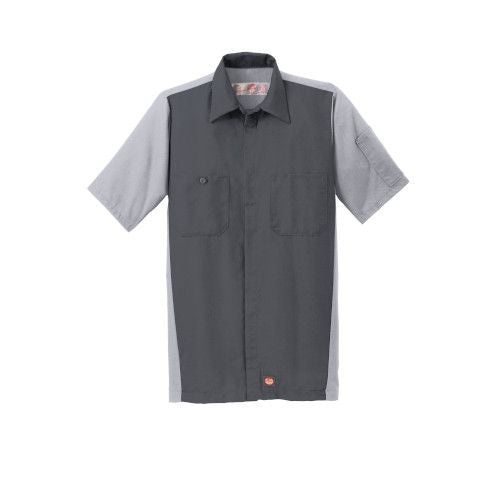 Custom Embroidered Red Kap® Short Sleeve Ripstop Crew Shirt - SY20