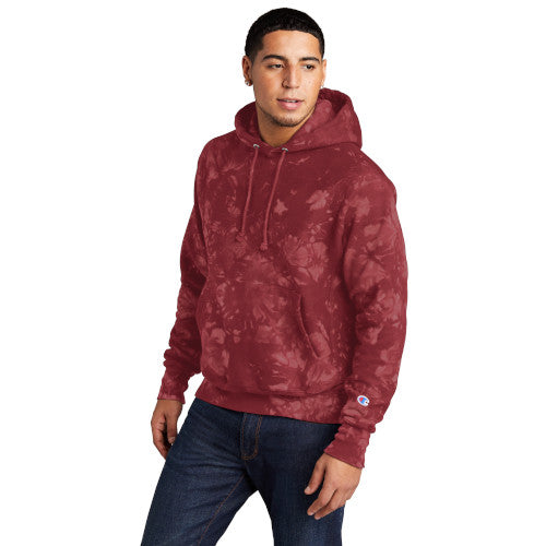 Custom Embroidered Champion® Reverse Weave® Scrunch-Dye Tie-Dye Hoodie - TDS101