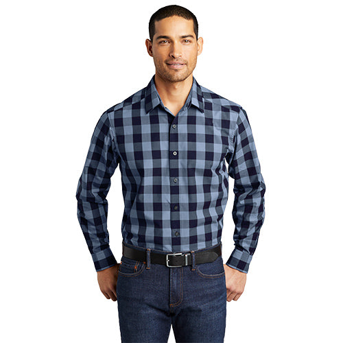 Custom Embroidered Port Authority® Everyday Plaid Shirt - W670