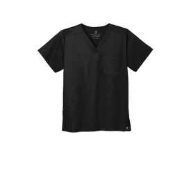Custom Embroidered WonderWink® Unisex WorkFlex™ Chest Pocket V-Neck Top - WW3160