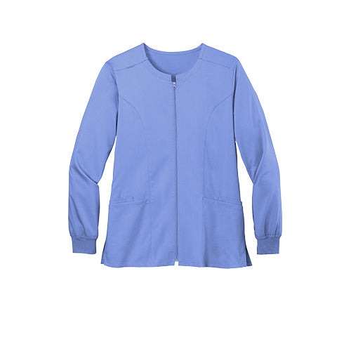 Custom Embroidered WonderWink® Women’s Premiere Flex™ Full-Zip Scrub Jacket - WW4088
