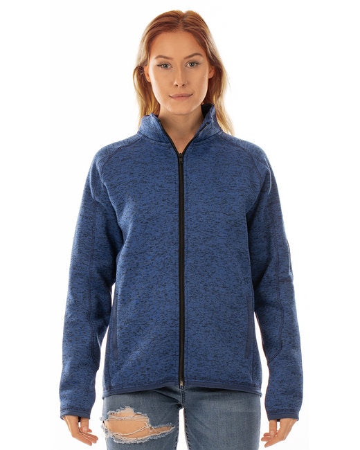 Custom Embroidered Burnside Ladies' Sweater Knit Jacket - B5901