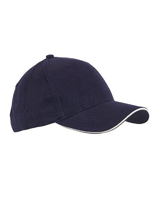 Custom Embroidered Big Accessories 6-Panel Twill Sandwich Baseball Cap