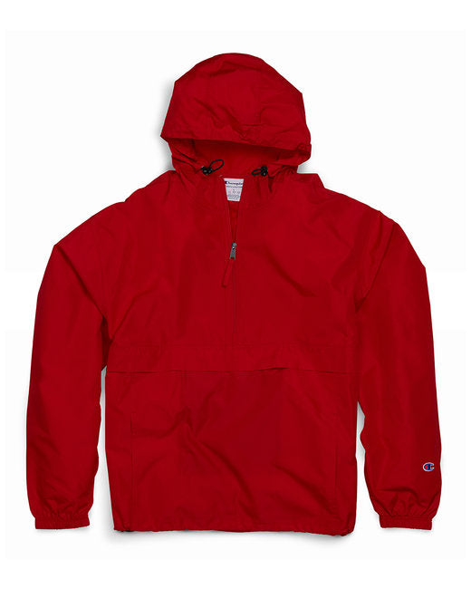 Custom Embroidered Champion Adult Packable Anorak 1/4 Zip Jacket - CO200