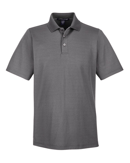 Custom Embroidered Devon & Jones CrownLux Performance™ Men's Plaited Polo - DG20