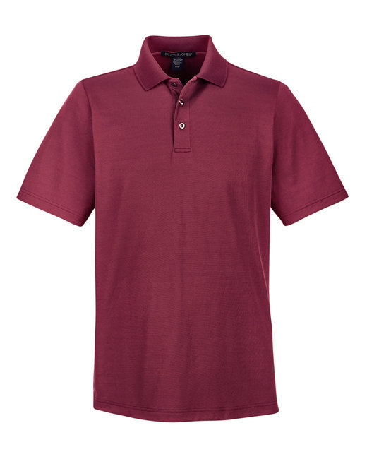 Custom Embroidered Devon & Jones CrownLux Performance™ Men's Plaited Polo - DG20
