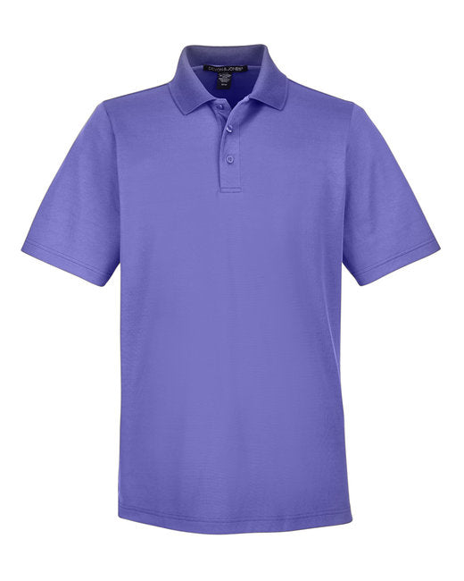 Custom Embroidered Devon & Jones CrownLux Performance™ Men's Plaited Polo - DG20