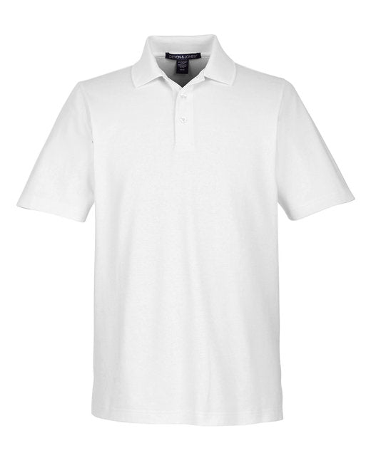 Custom Embroidered Devon & Jones CrownLux Performance™ Men's Plaited Polo - DG20