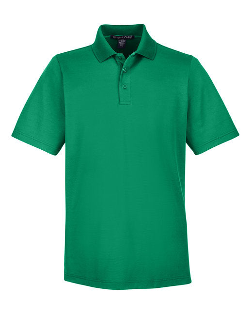 Custom Embroidered Devon & Jones CrownLux Performance™ Men's Plaited Polo - DG20