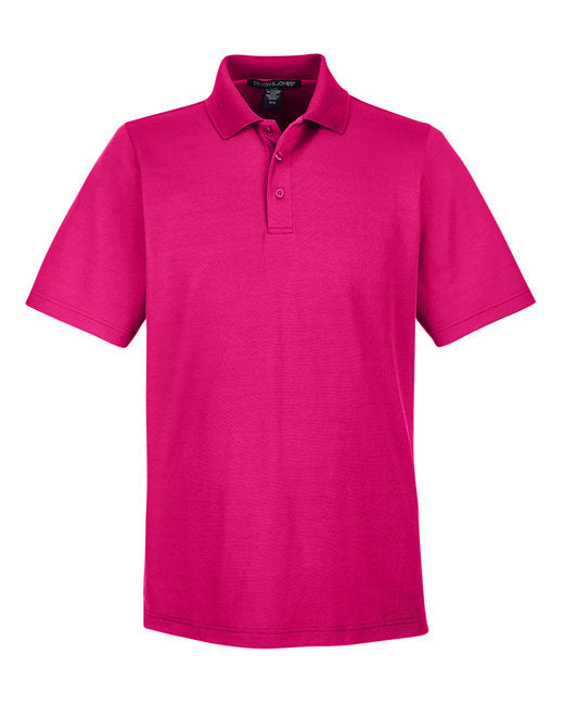Custom Embroidered Devon & Jones CrownLux Performance™ Men's Plaited Polo - DG20