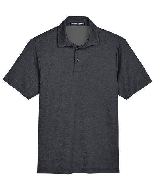 Custom Embroidered Devon & Jones CrownLux Performance™ Men's Address Melange Polo - DG22