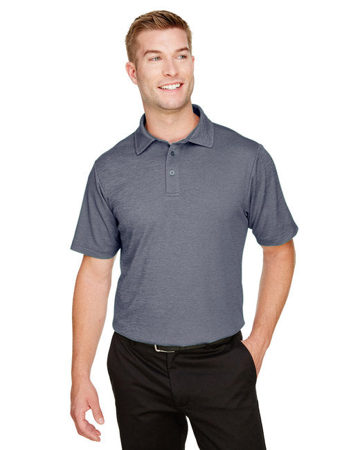 Custom Embroidered Devon & Jones CrownLux Performance™ Men's Address Melange Polo - DG22