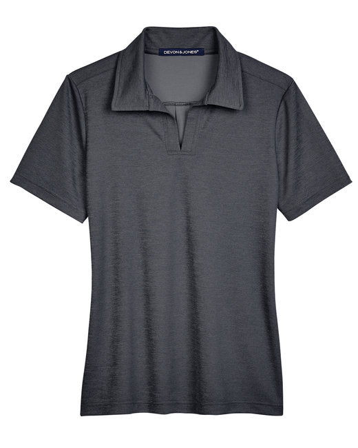 Custom Embroidered Devon & Jones CrownLux Performance™ Ladies' Address Melange Polo - DG22W