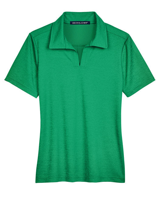 Custom Embroidered Devon & Jones CrownLux Performance™ Ladies' Address Melange Polo - DG22W