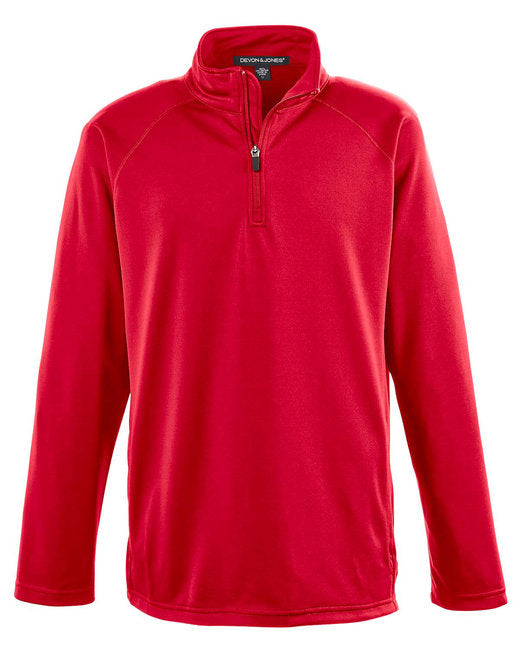 Custom Embroidered Devon & Jones Men's Stretch Tech-Shell® Compass Quarter-Zip - DG440