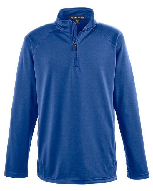 Custom Embroidered Devon & Jones Men's Stretch Tech-Shell® Compass Quarter-Zip - DG440