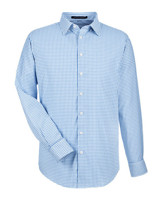 Custom Embroidered Devon & Jones CrownLux Performance™ Men's Micro Windowpane Shirt - DG540