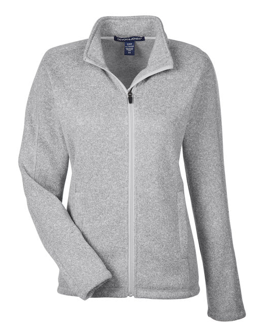 Custom Embroidered Devon & Jones Ladies' Bristol Full-Zip Sweater Fleece Jacket - DG793W