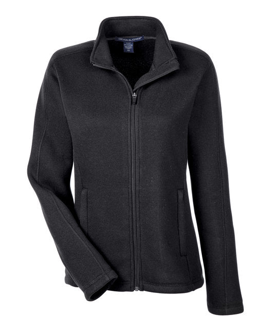 Custom Embroidered Devon & Jones Ladies' Bristol Full-Zip Sweater Fleece Jacket - DG793W