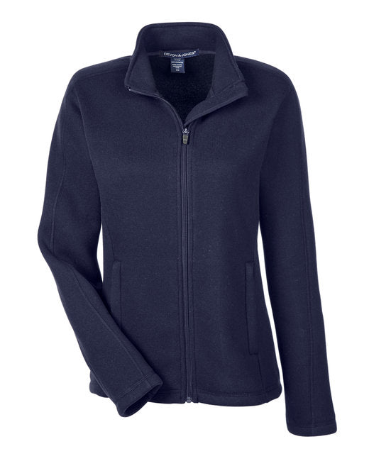 Custom Embroidered Devon & Jones Ladies' Bristol Full-Zip Sweater Fleece Jacket - DG793W