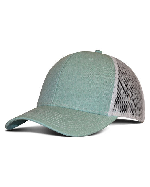 Custom Embroidered Fahrenheit Heathered Cotton Polyester Trucker Hat