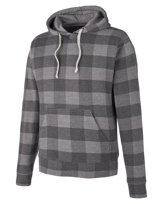 Custom Embroidered J America Adult Triblend Pullover Fleece Hooded Sweatshirt - JA8871