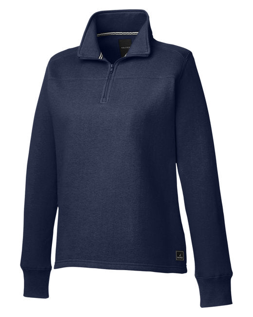 Custom Embroidered Nautica Ladies' Anchor Quarter-Zip Pullover - N17397