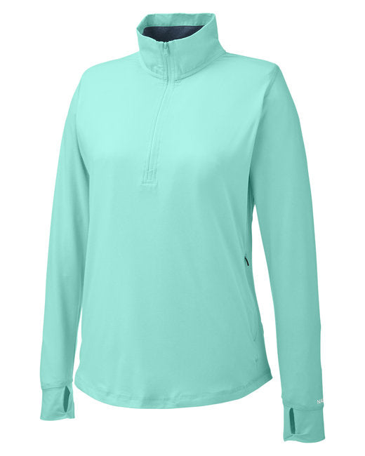 Custom Embroidered Nautica Ladies' Saltwater Quarter-Zip Pullover - N17925
