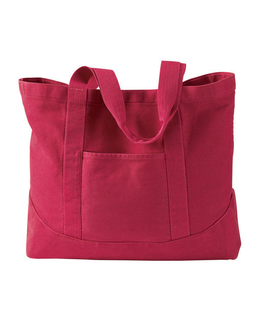 Custom Embroidered Authentic Pigment Pigment-Dyed Large Canvas Tote