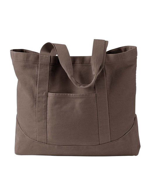 Custom Embroidered Authentic Pigment Pigment-Dyed Large Canvas Tote