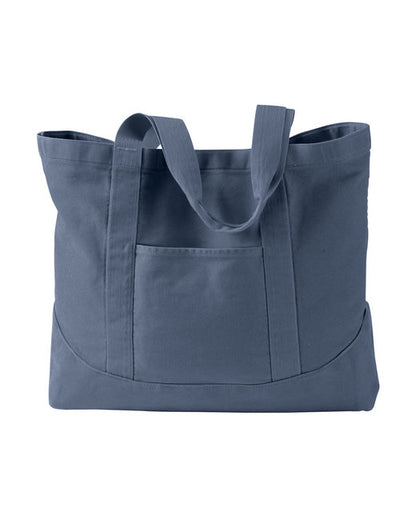 Custom Embroidered Authentic Pigment Pigment-Dyed Large Canvas Tote