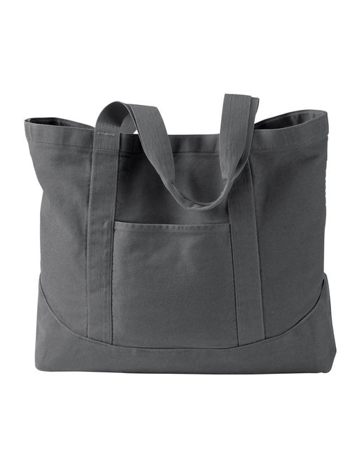 Custom Embroidered Authentic Pigment Pigment-Dyed Large Canvas Tote