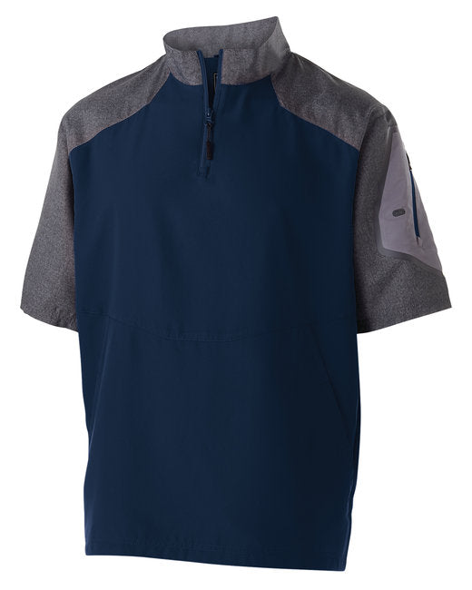 Custom Embroidered Holloway Unisex Ultra-Lightweight Aero-Tec™ Raider Short-Sleeve Warm-Up Pullover - 229545