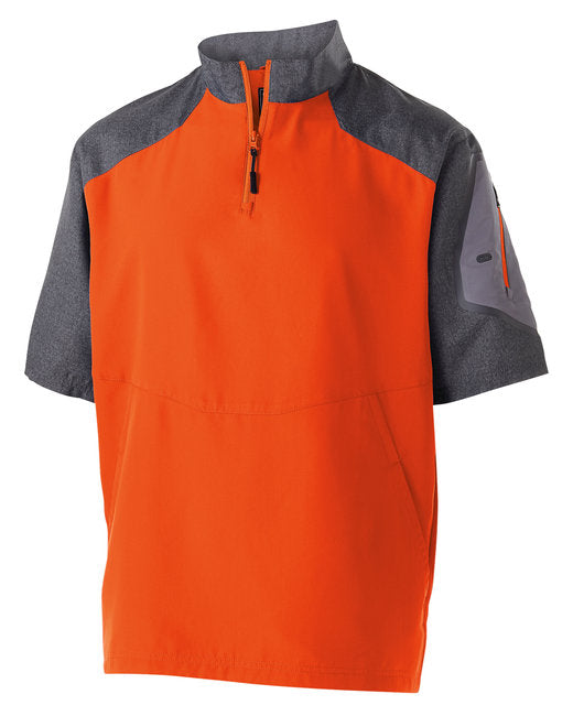 Custom Embroidered Holloway Unisex Ultra-Lightweight Aero-Tec™ Raider Short-Sleeve Warm-Up Pullover - 229545