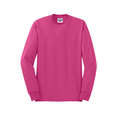 Custom Embroidered JERZEES® - Dri-Power® 50/50 Cotton/Poly Long Sleeve T-Shirt - 29LS