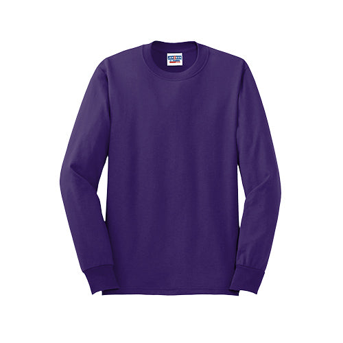 Custom Embroidered JERZEES® - Dri-Power® 50/50 Cotton/Poly Long Sleeve T-Shirt - 29LS